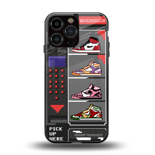 sneaxels back phone cover | glass case for iphone 14 pro max