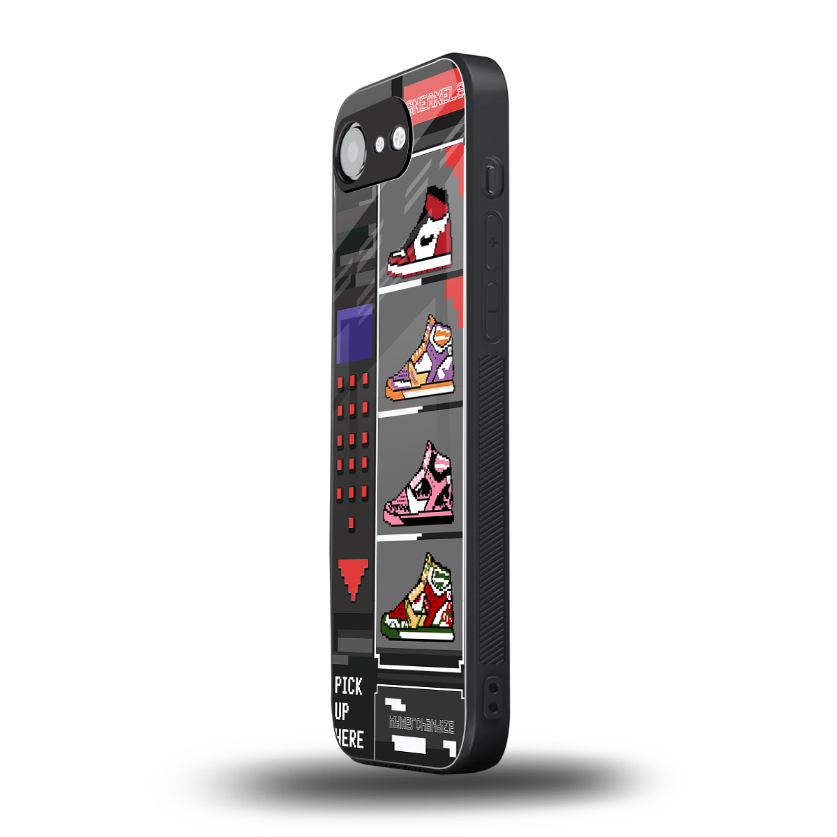 sneaxels back phone cover | glass case for iphone 16e