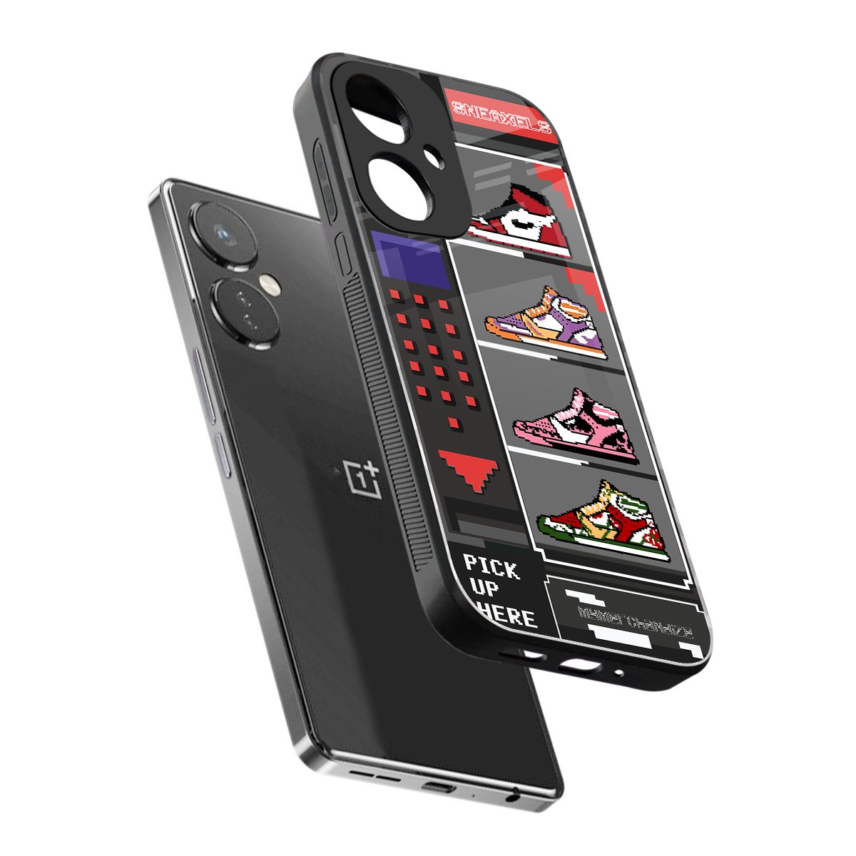 sneaxels back phone cover | glass case for oneplus nord ce 3