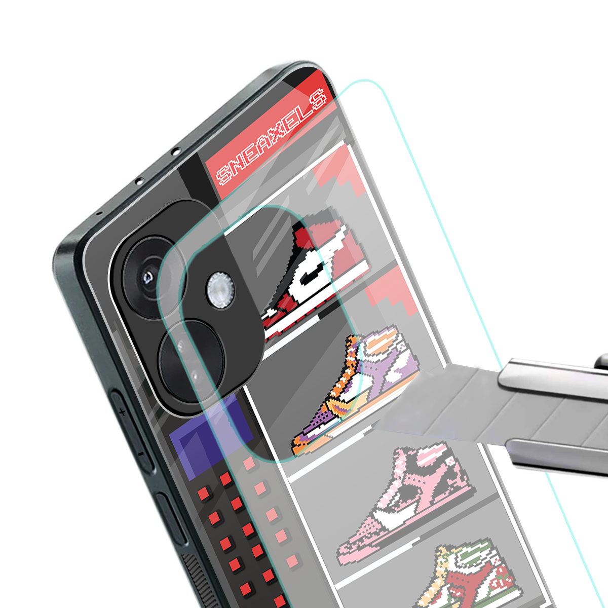 sneaxels back phone cover | glass case for oneplus nord ce 3