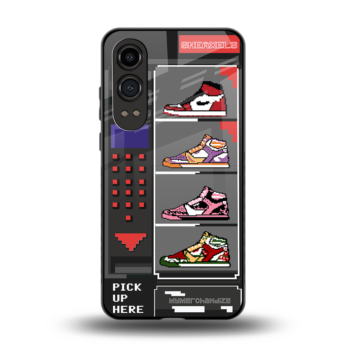 sneaxels back phone cover | glass case for oneplus nord ce 4 lite