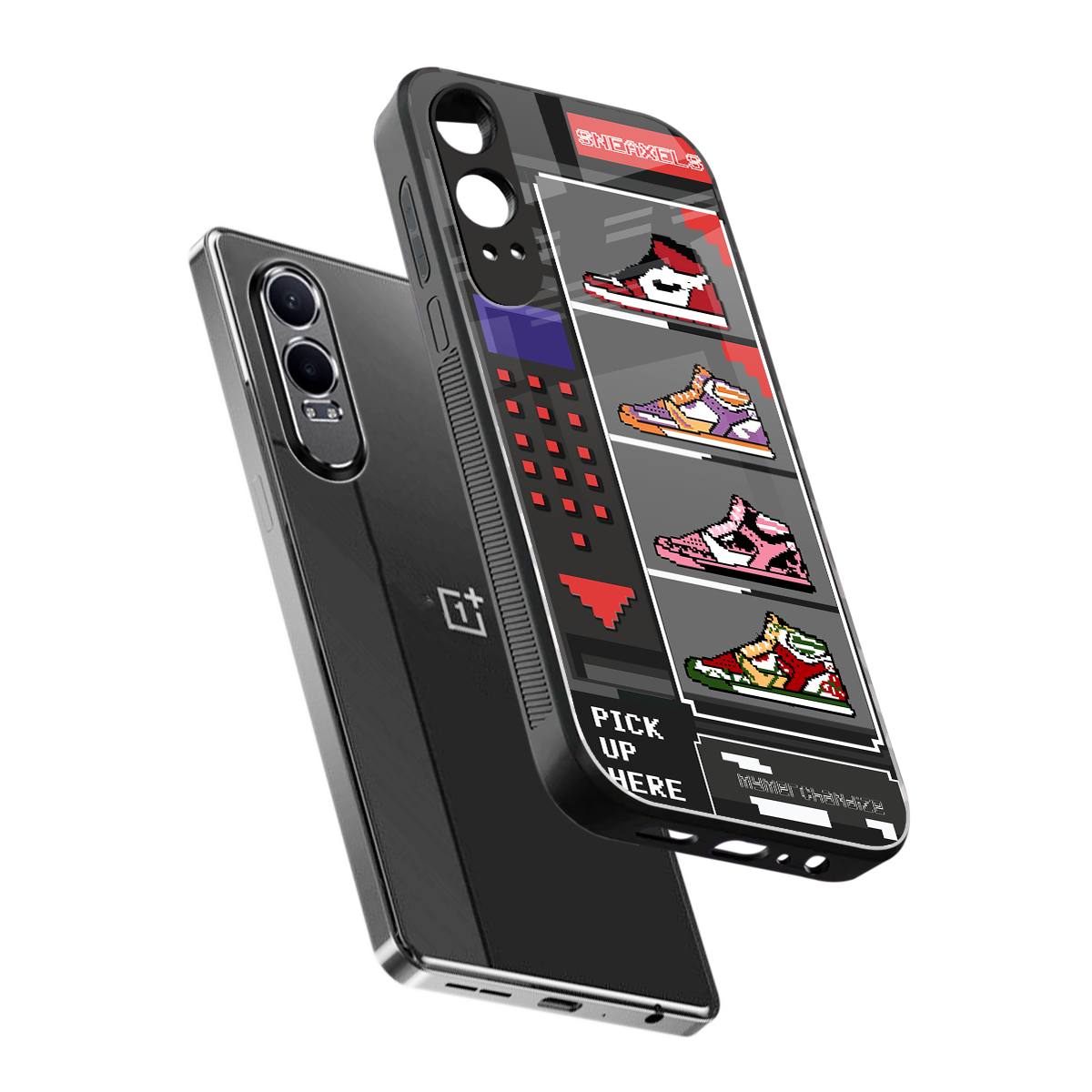 sneaxels back phone cover | glass case for oneplus nord ce 4 lite