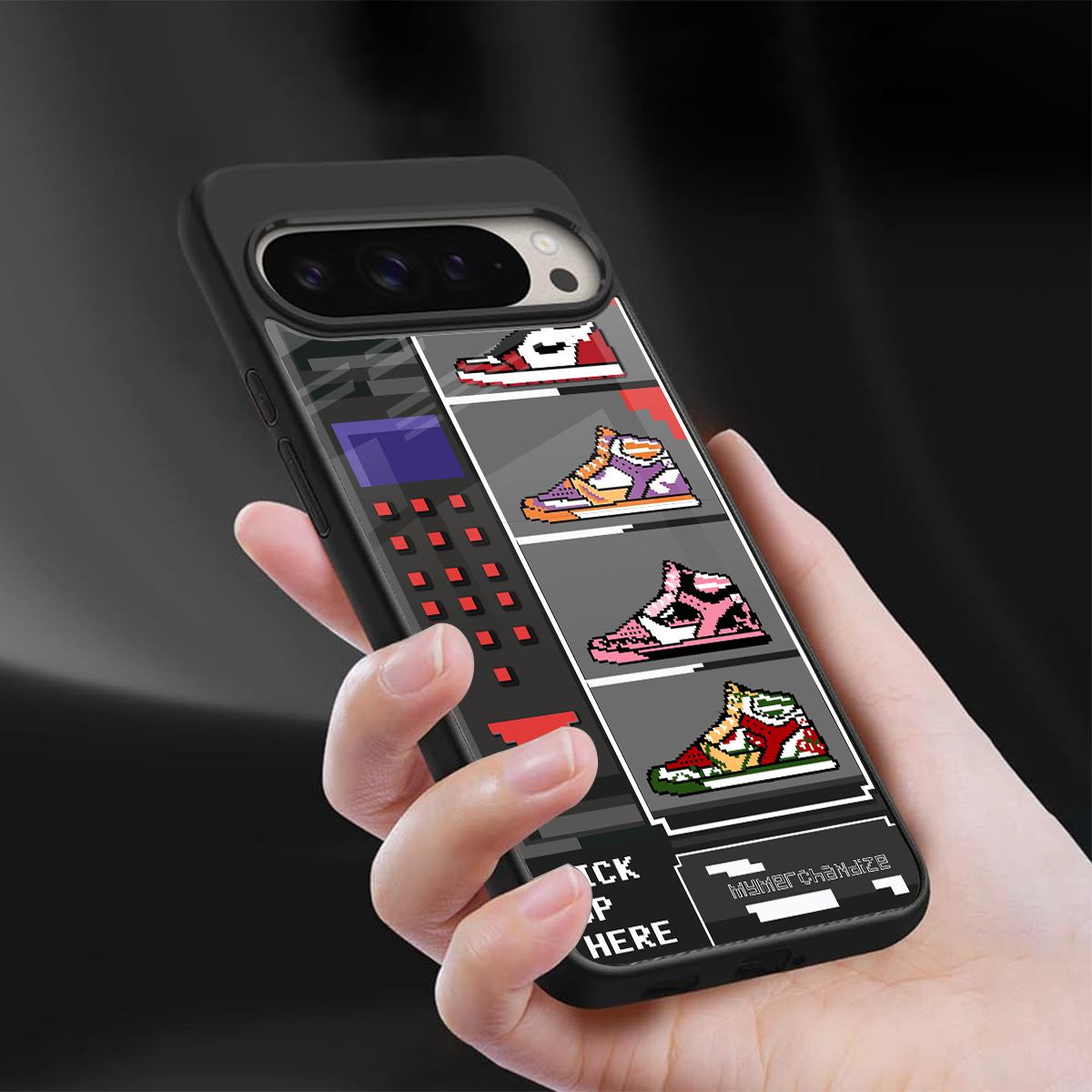 sneaxels back phone cover | glass case for google pixel 9 pro