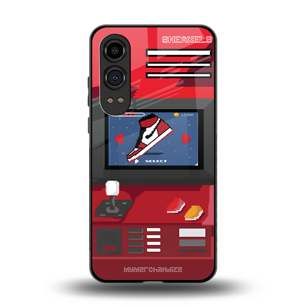 sneaxels red back phone cover | glass case for oneplus nord ce 4 lite