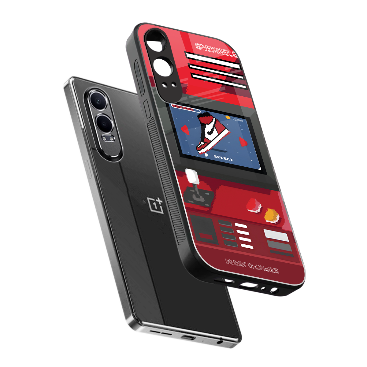 sneaxels red back phone cover | glass case for oneplus nord ce 4 lite