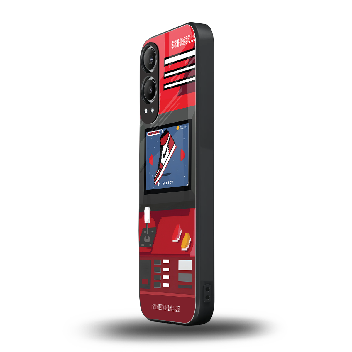 sneaxels red back phone cover | glass case for oneplus nord ce 4 lite