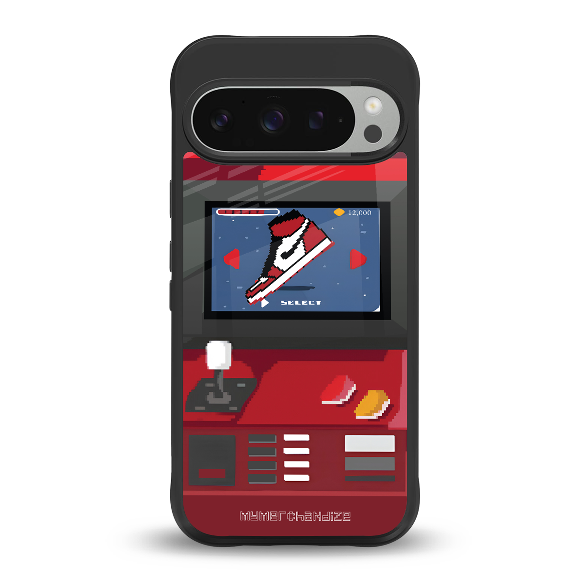 sneaxels red back phone cover | glass case for google pixel 9 pro xl
