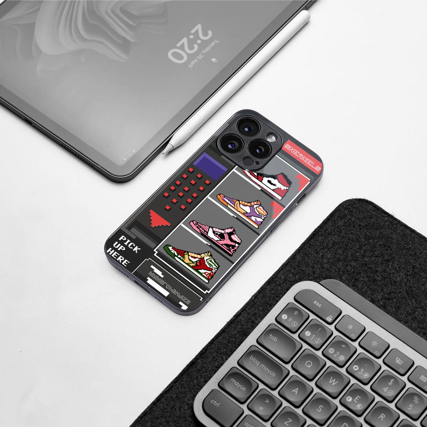 sneaxels back phone cover | glass case for Google Pixel 8