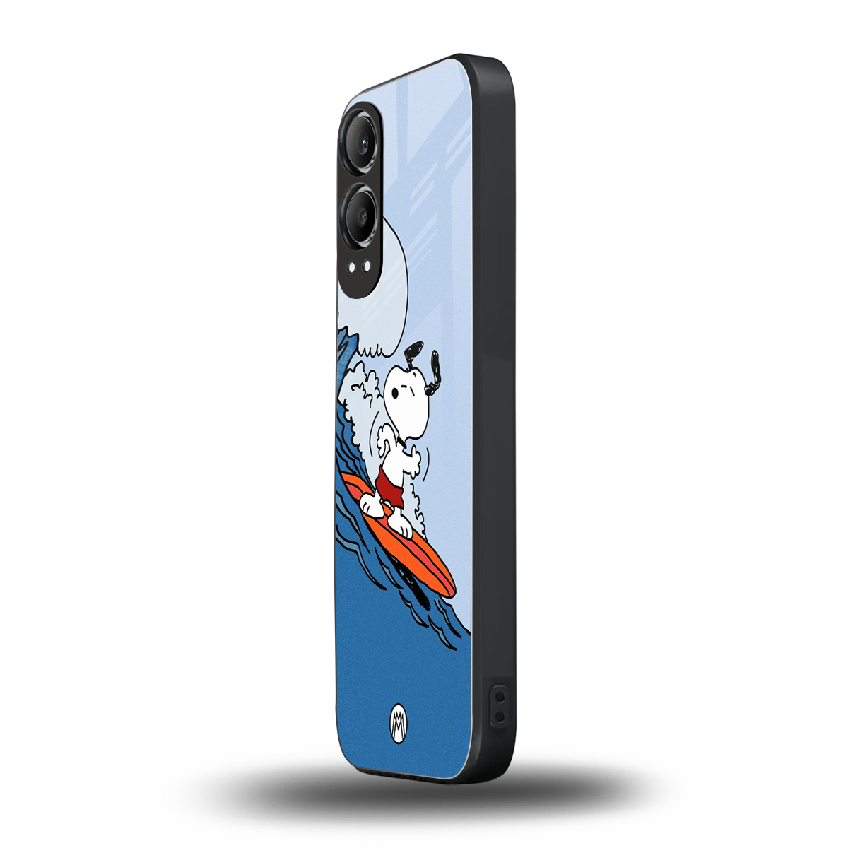 snoopy surfing back phone cover | glass case for oneplus nord ce 4 lite