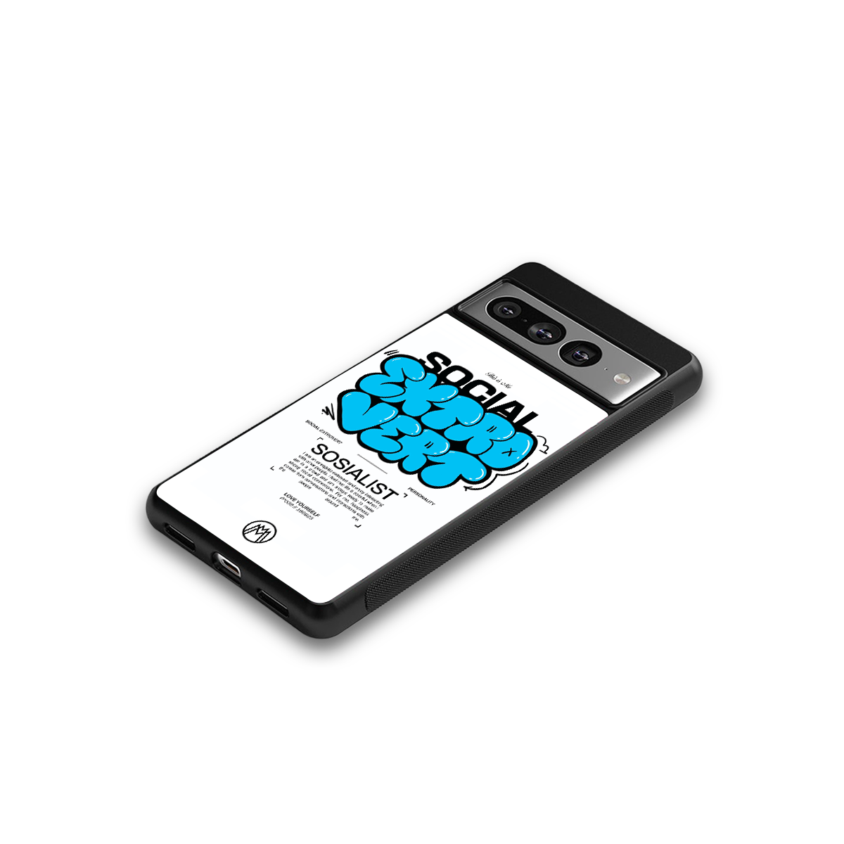 social extrovert back phone cover | glass case for google pixel 7 pro