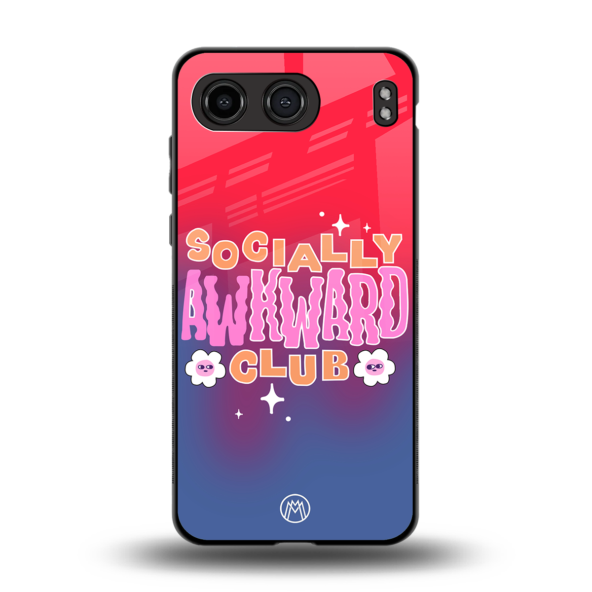 socially awkward club back phone cover | glass case for oneplus nord 4