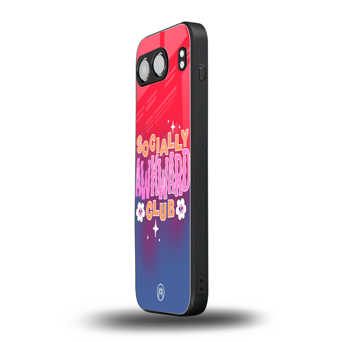 socially awkward club back phone cover | glass case for oneplus nord 4
