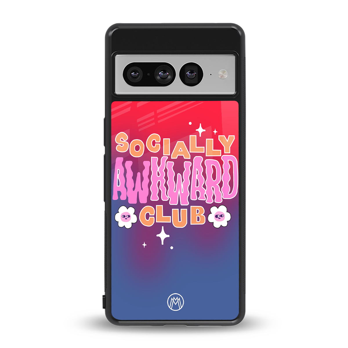 socially awkward club back phone cover | glass case for google pixel 7 pro