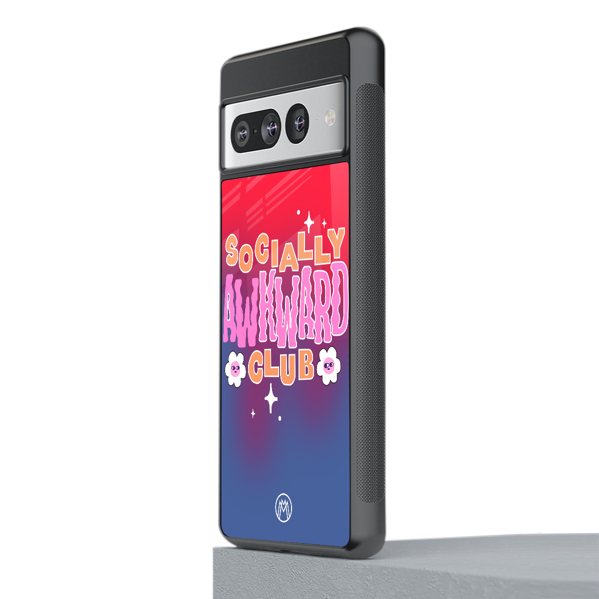 socially awkward club back phone cover | glass case for google pixel 7 pro