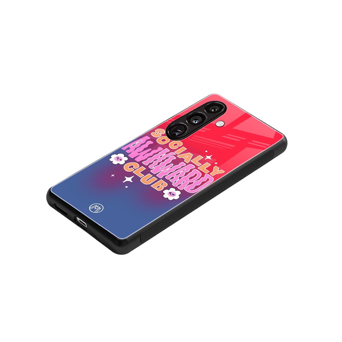 socially awkward club back phone cover | glass case for samsung galaxy s24 fe