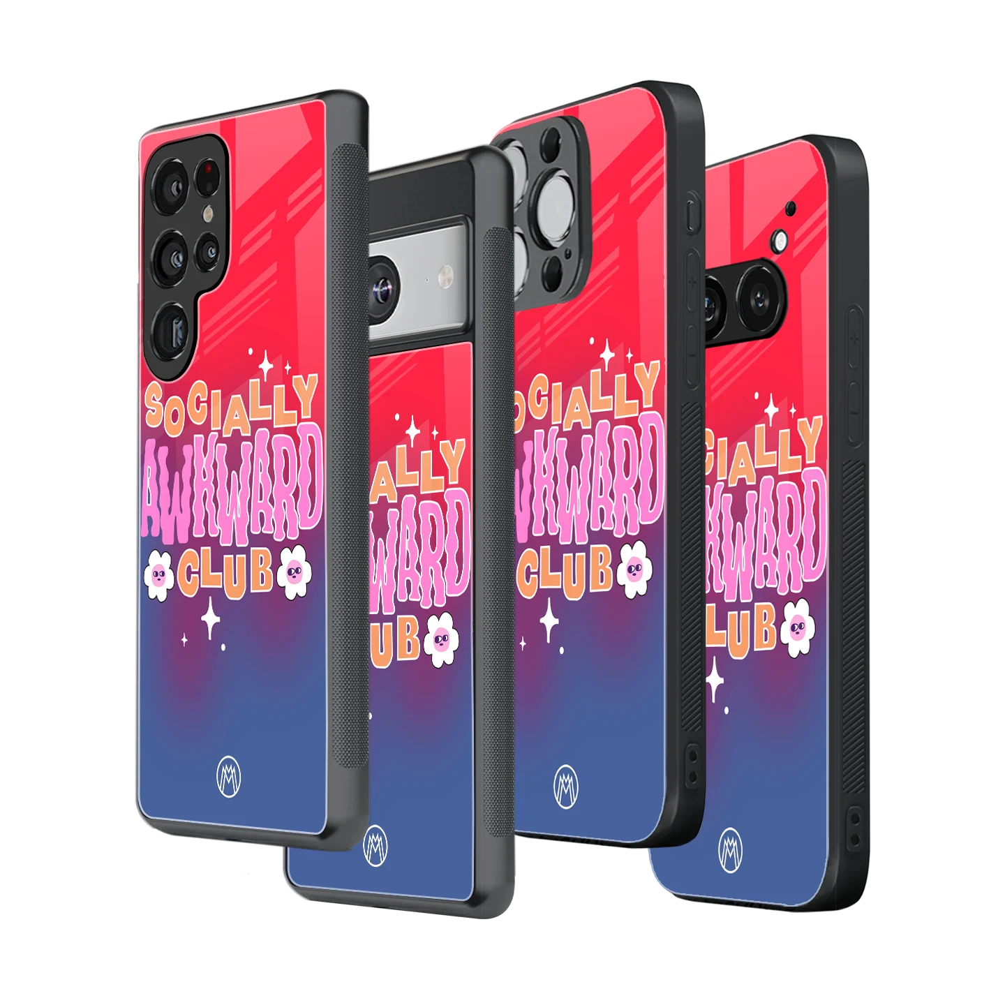 Stylish Glass Back Case for All Smartphones โ iPhone, Samsung, OnePlus, Pixel, Redmi, Oppo, Vivo, Motorola
