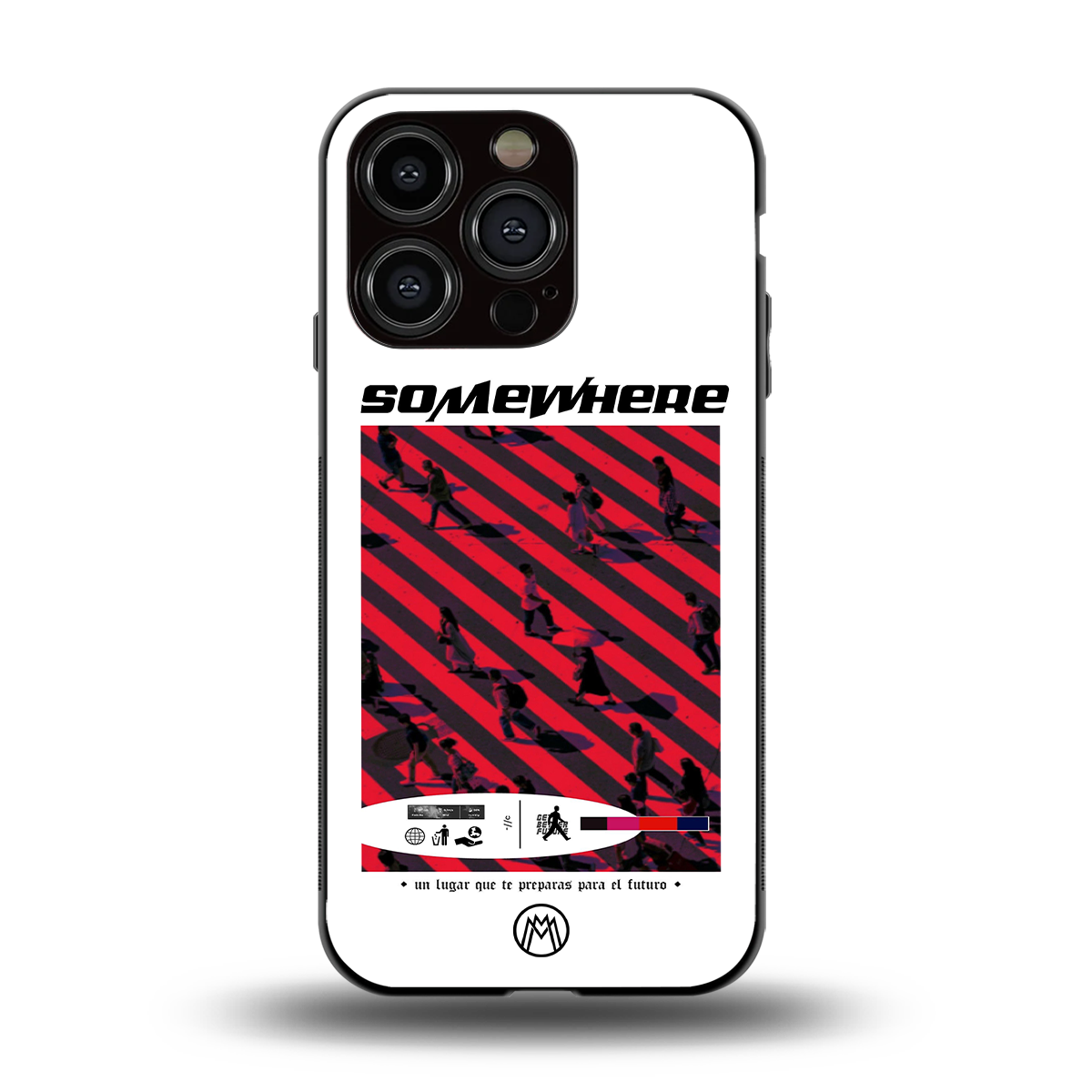 somewhere on the planet back phone cover | glass case for iphone 14 pro
