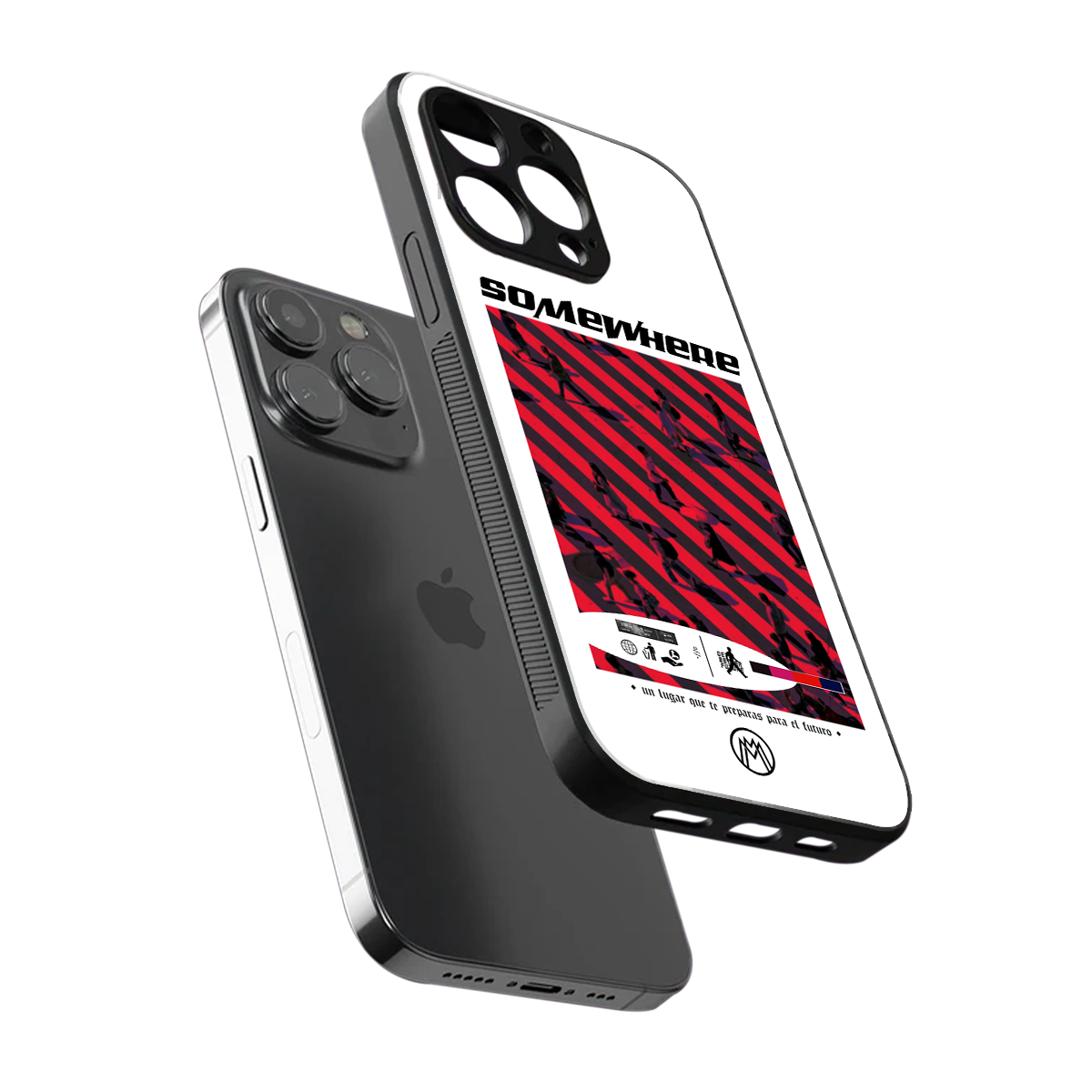 somewhere on the planet back phone cover | glass case for iphone 14 pro