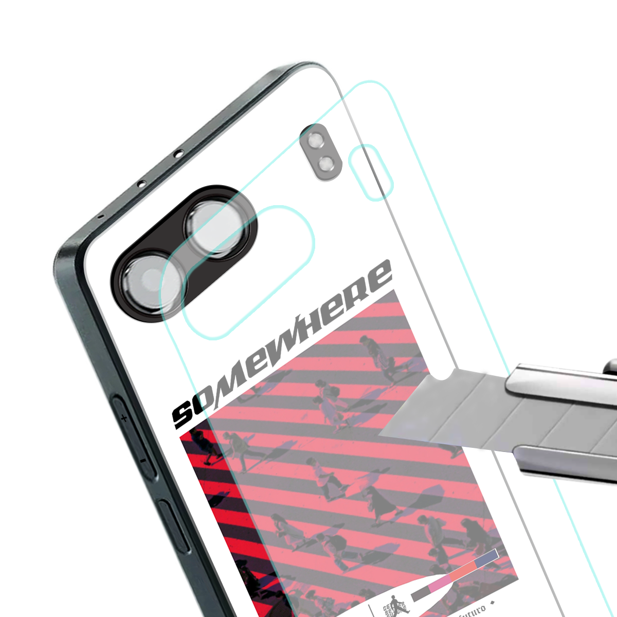 somewhere on the planet back phone cover | glass case for oneplus nord 4