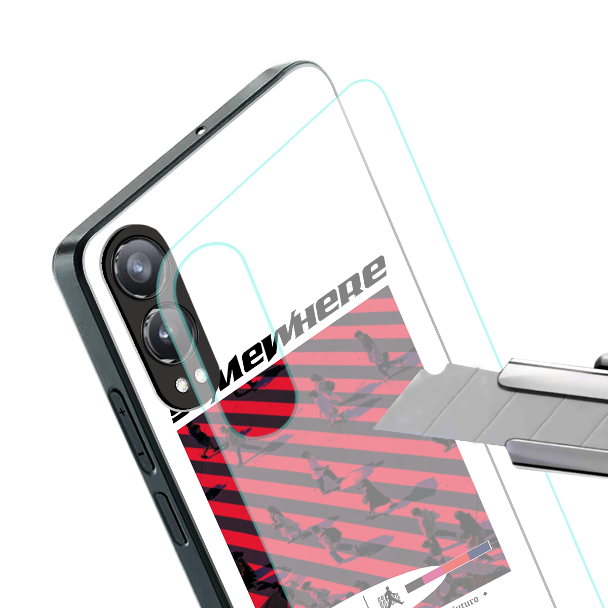somewhere on the planet back phone cover | glass case for oneplus nord ce 4 lite