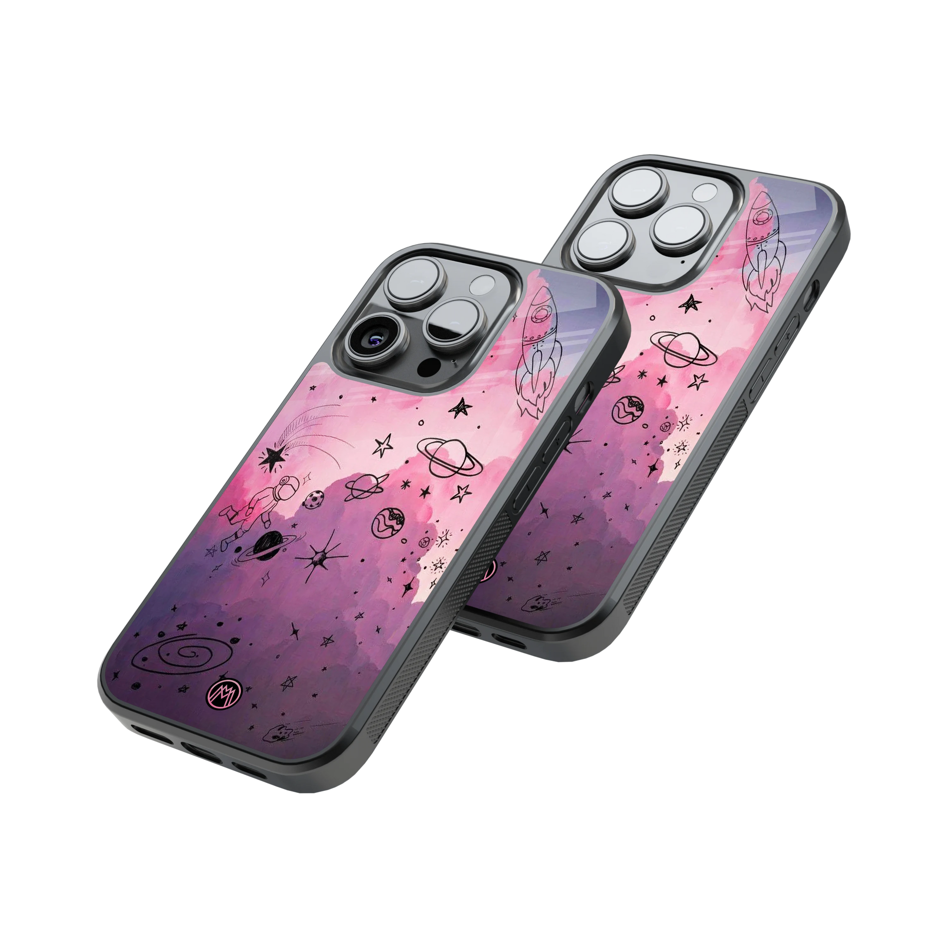 Protective Glass Back Phone Case Compatible with iPhone, Samsung, OnePlus, Pixel & More