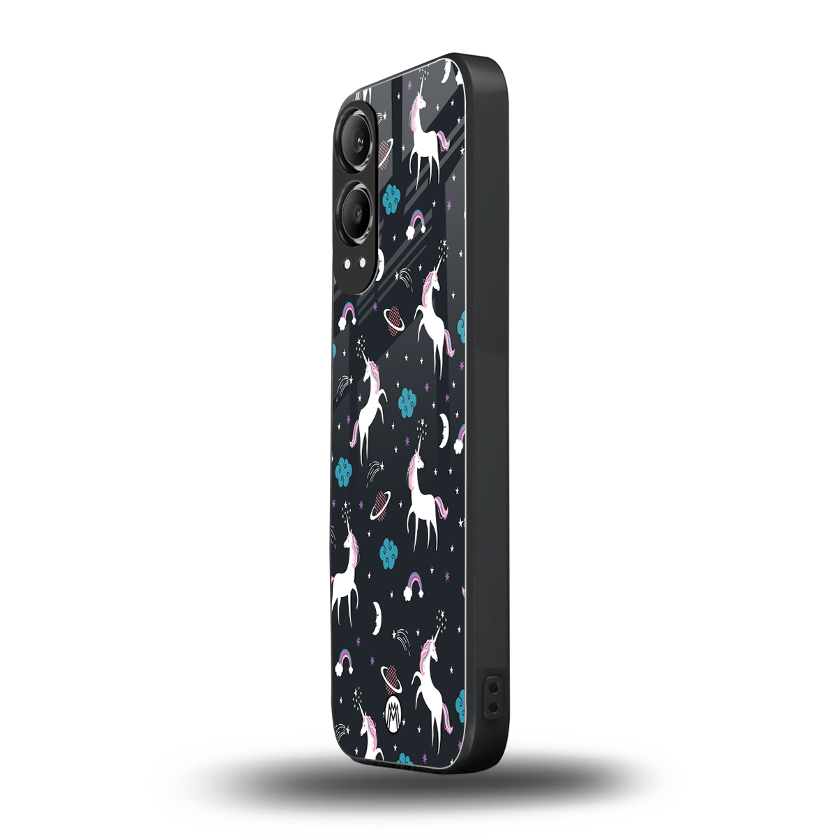 spatial unicorn galaxy back phone cover | glass case for oneplus nord ce 4 lite