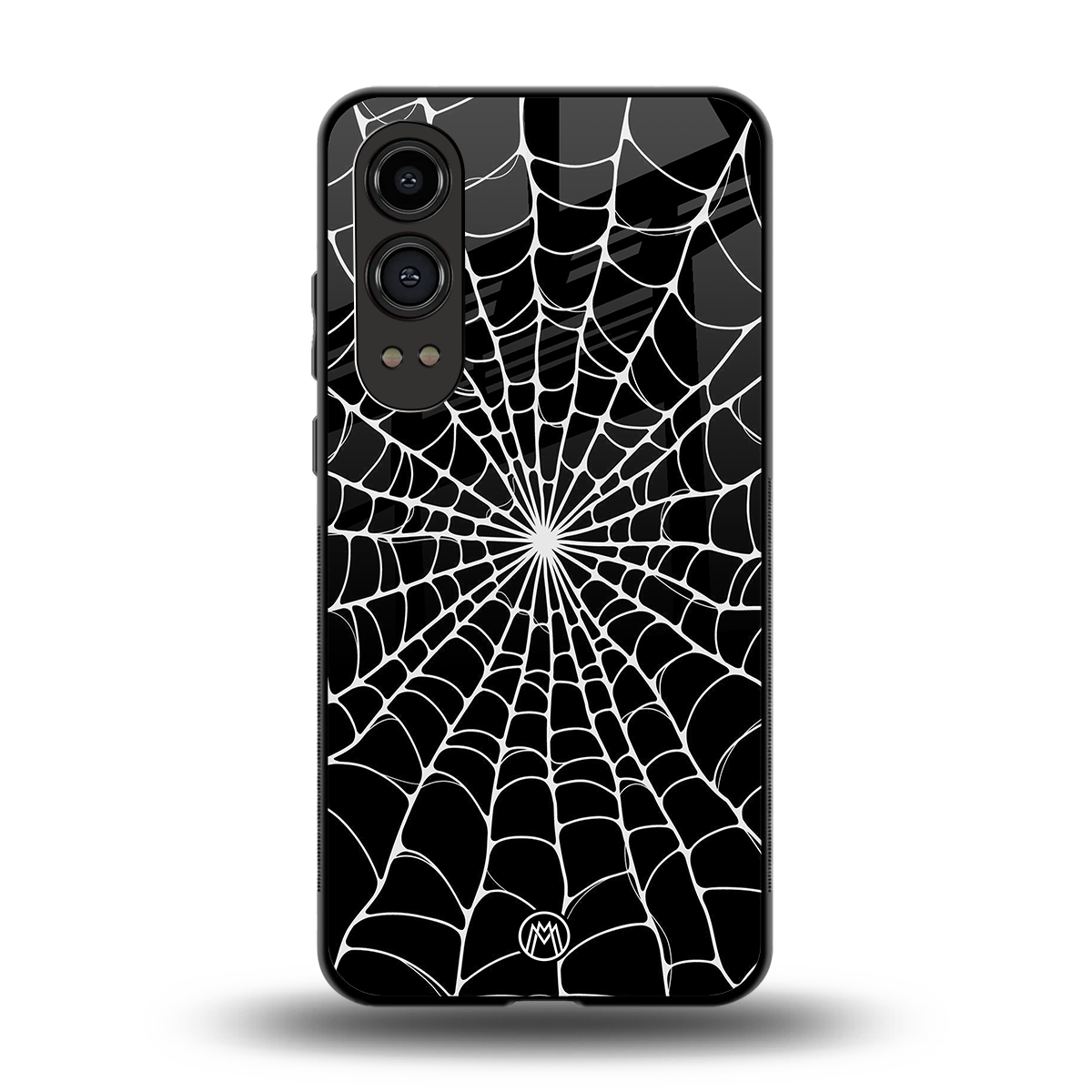 spider swirl back phone cover | glass case for oneplus nord ce 4 lite