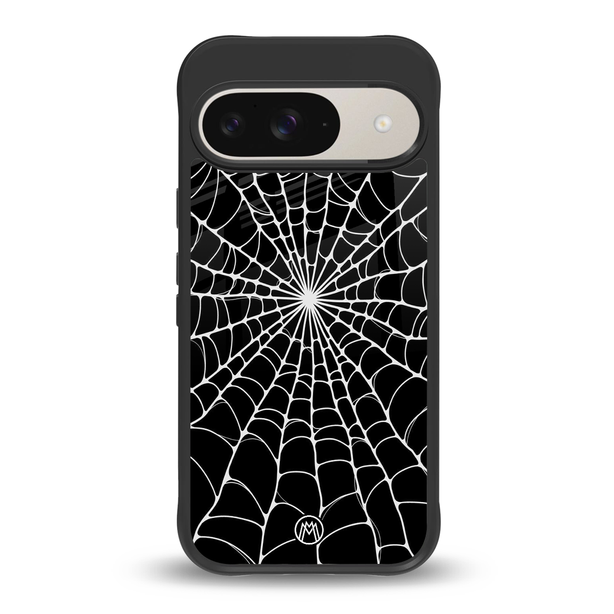 spider swirl back phone cover | glass case for google pixel 9