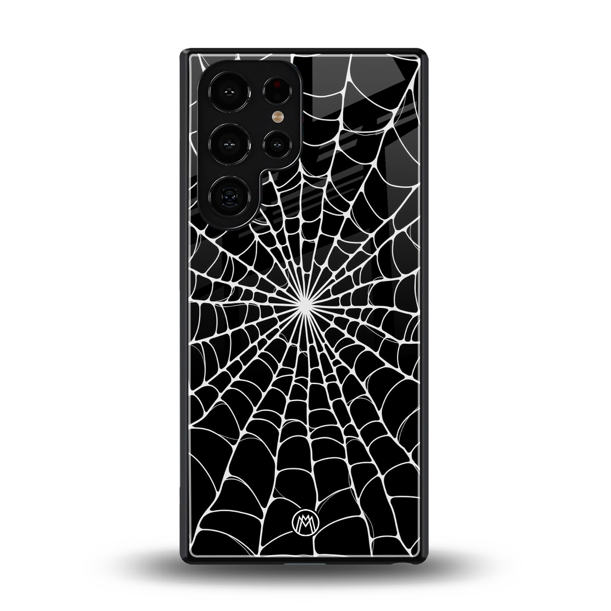 spider swirl back phone cover | glass case for samsung galaxy s25 ultra