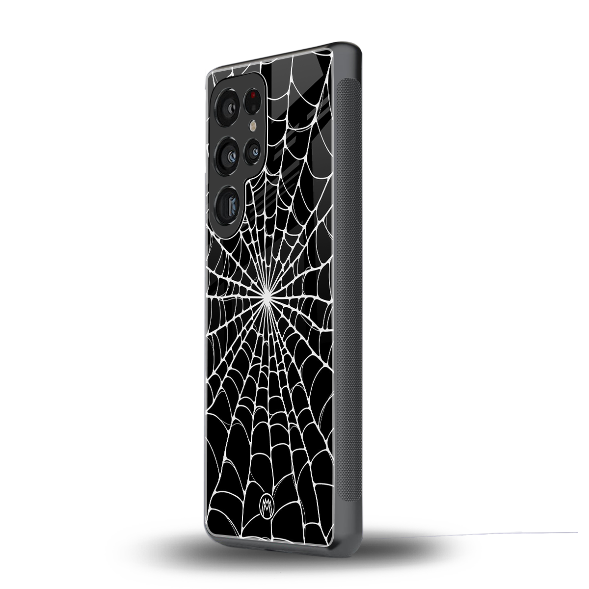 spider swirl back phone cover | glass case for samsung galaxy s25 ultra