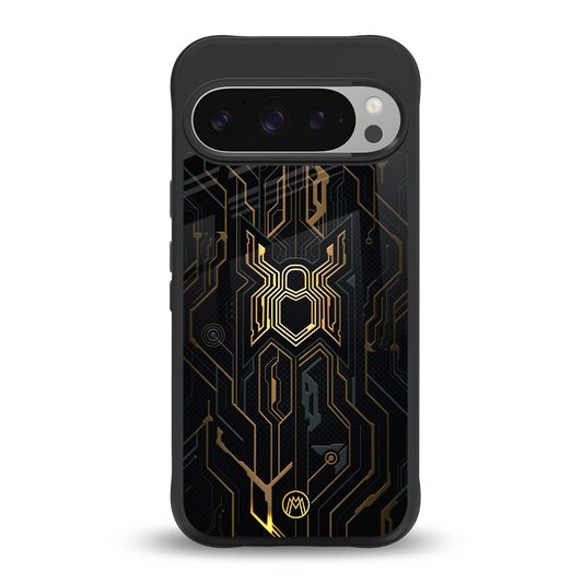 spider verse back phone cover | glass case for google pixel 9 pro