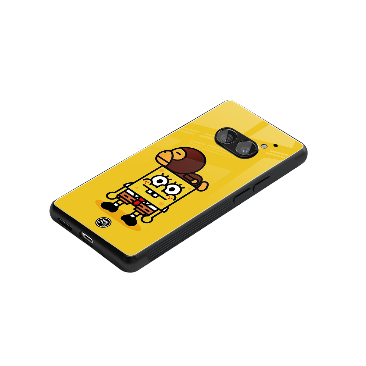 spongebob back phone cover | glass case for nothing phone 2a