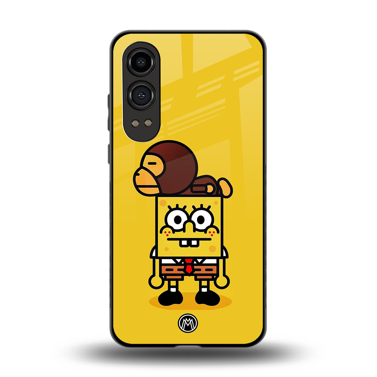 spongebob back phone cover | glass case for oneplus nord ce 4 lite