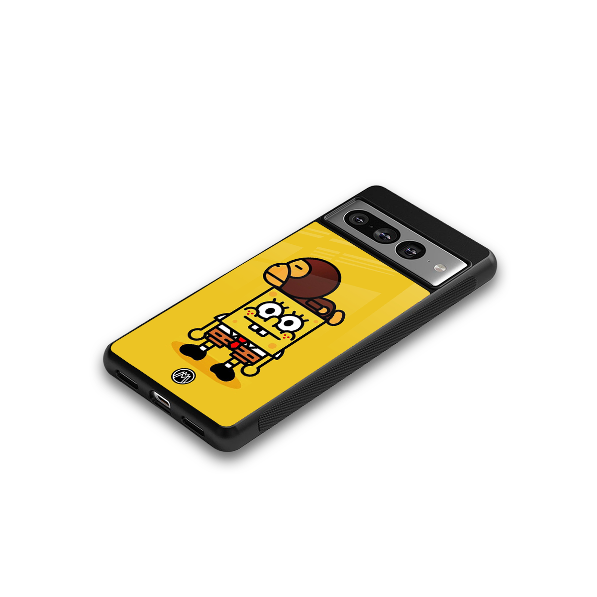 spongebob back phone cover | glass case for google pixel 7 pro