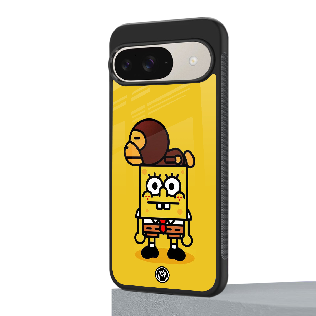 spongebob back phone cover | glass case for google pixel 9