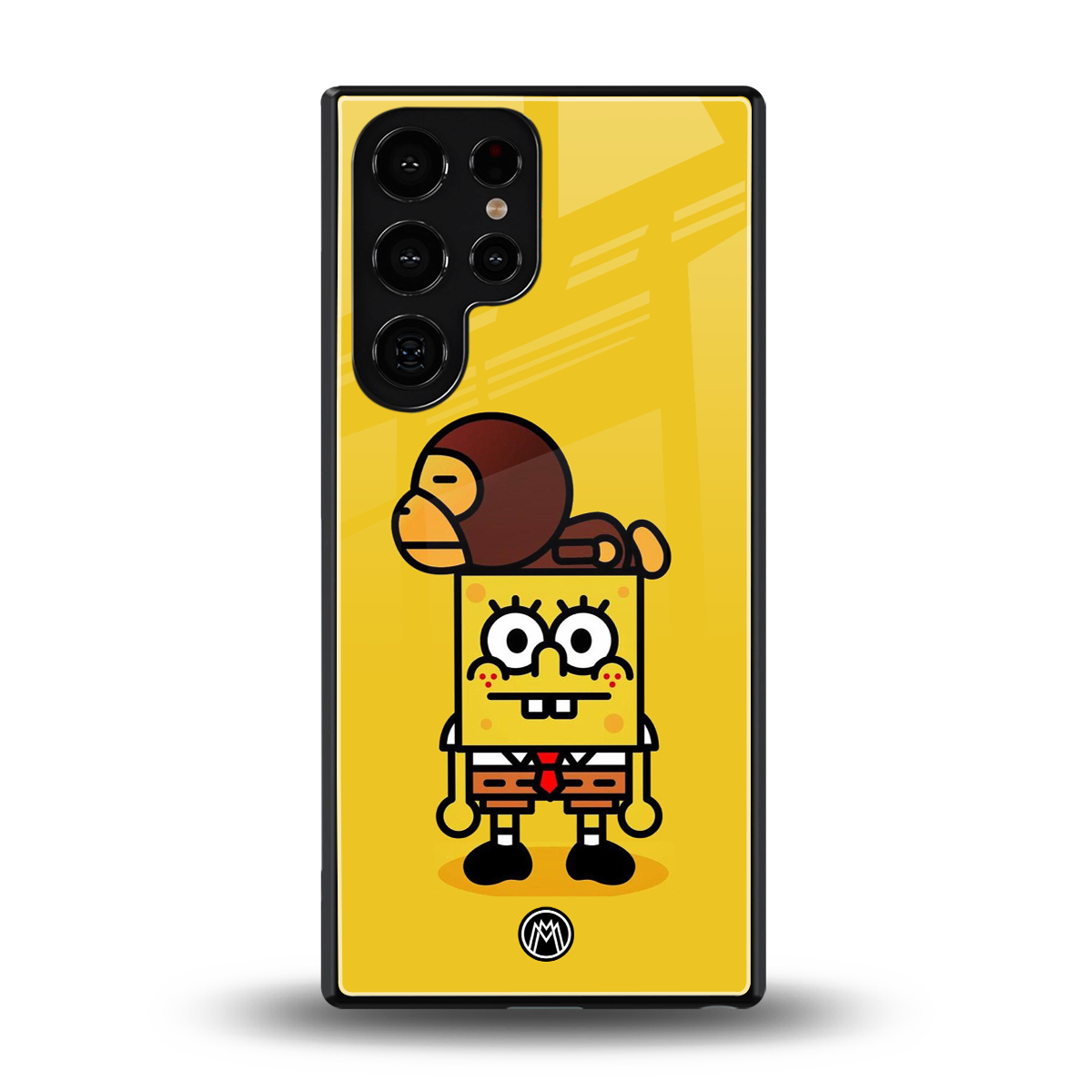spongebob back phone cover | glass case for samsung galaxy s25 ultra
