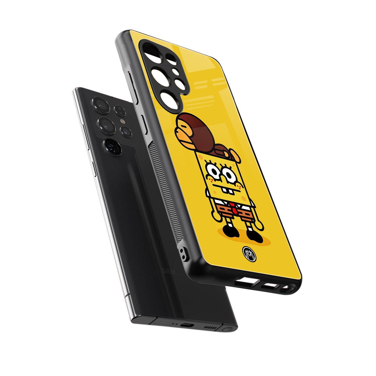 spongebob back phone cover | glass case for samsung galaxy s25 ultra