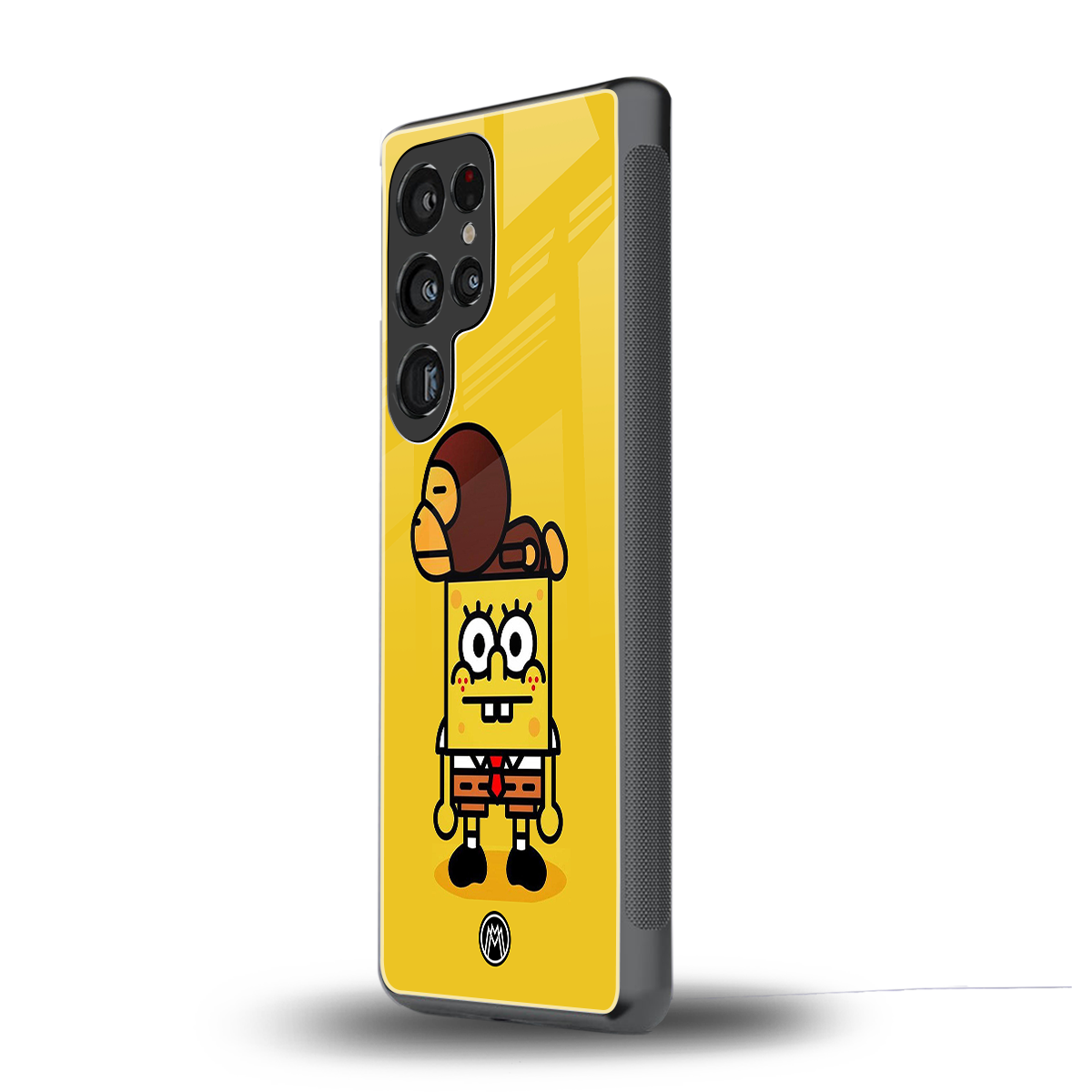 spongebob back phone cover | glass case for samsung galaxy s25 ultra