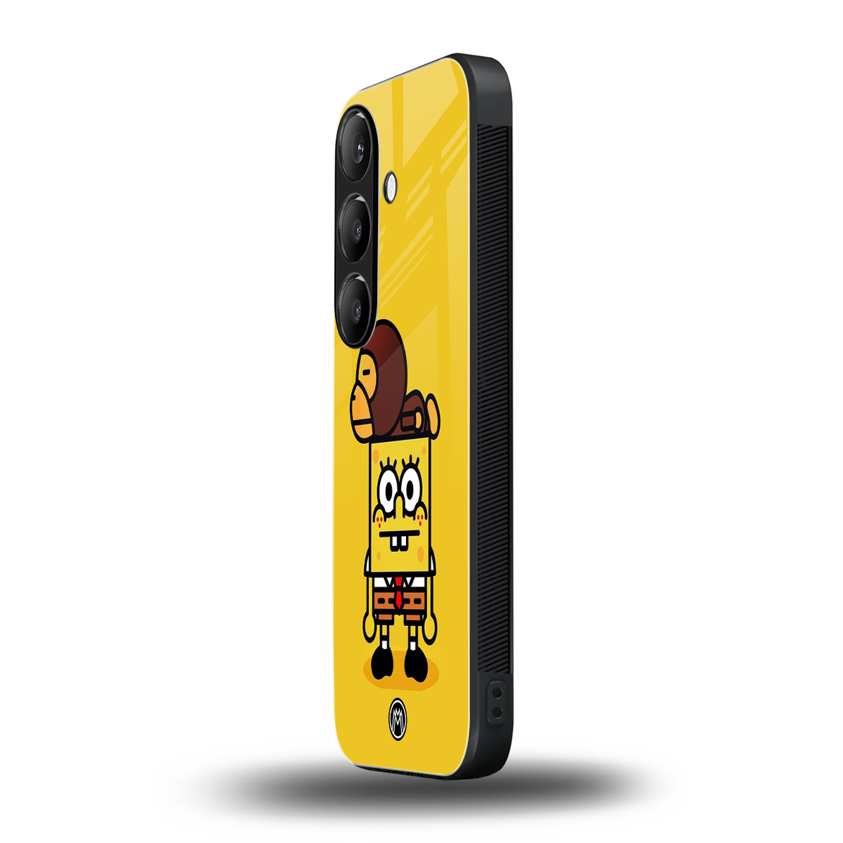 spongebob back phone cover | glass case for samsung galaxy s24 fe