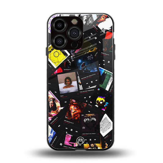 spotify and chill vibes music back phone cover | glass case for iphone 14 pro max