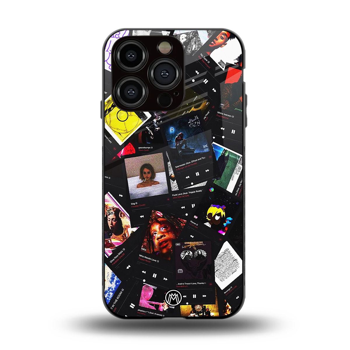 spotify and chill vibes music back phone cover | glass case for iphone 14 pro