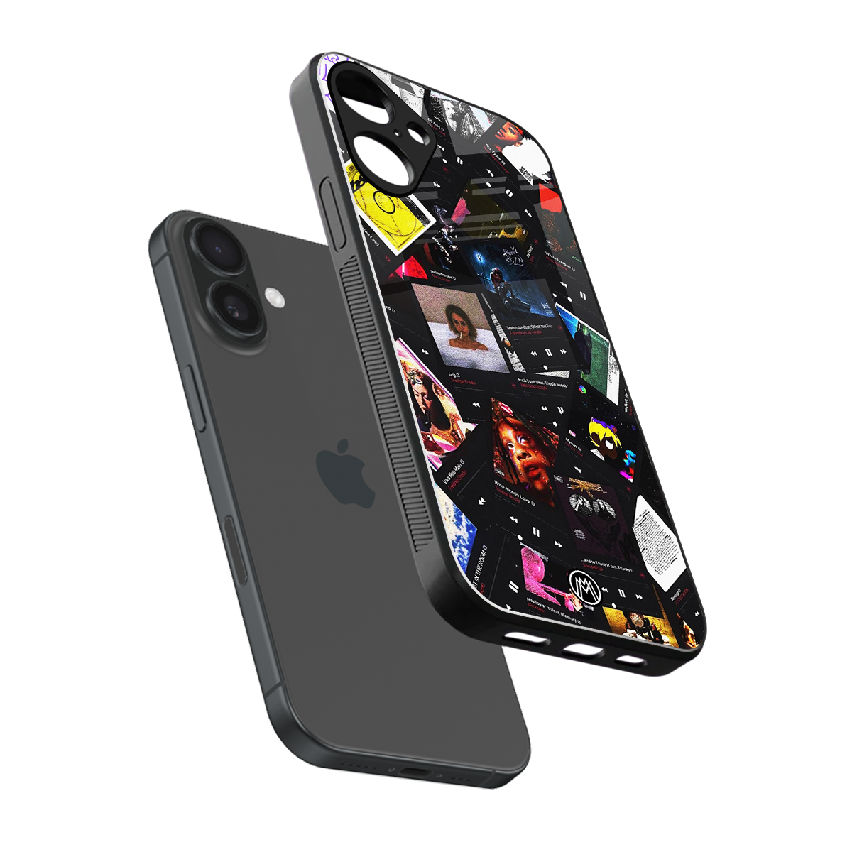 spotify and chill vibes music back phone cover | glass case for iphone 16 plus
