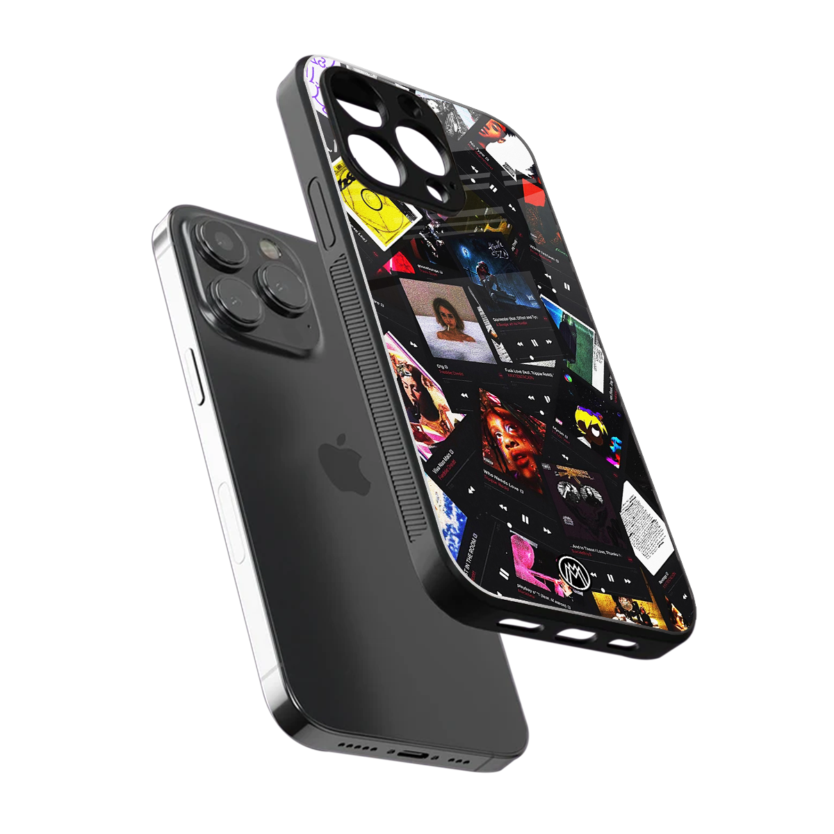 spotify and chill vibes music back phone cover | glass case for iphone 16 pro