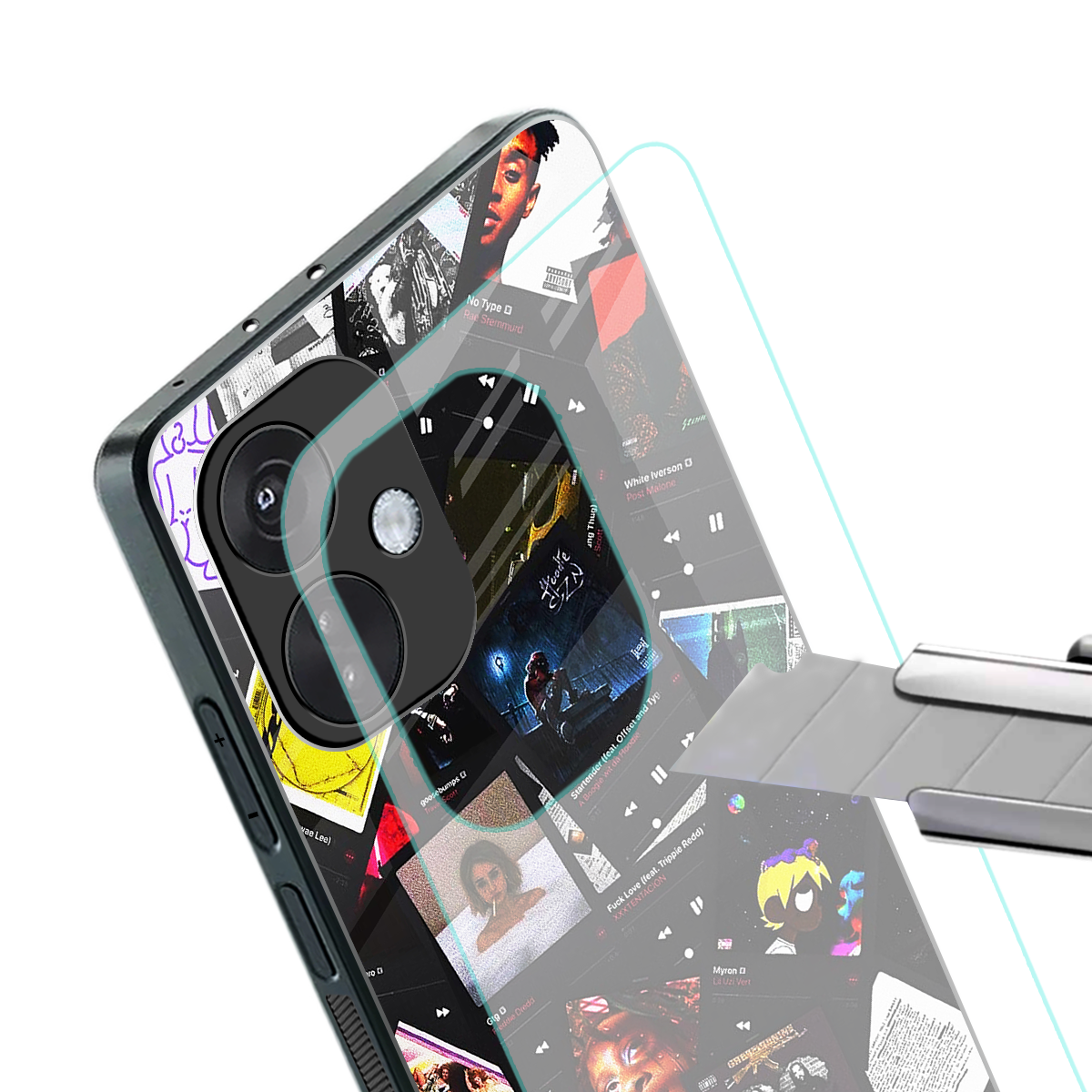 spotify and chill vibes music back phone cover | glass case for oneplus nord ce 3
