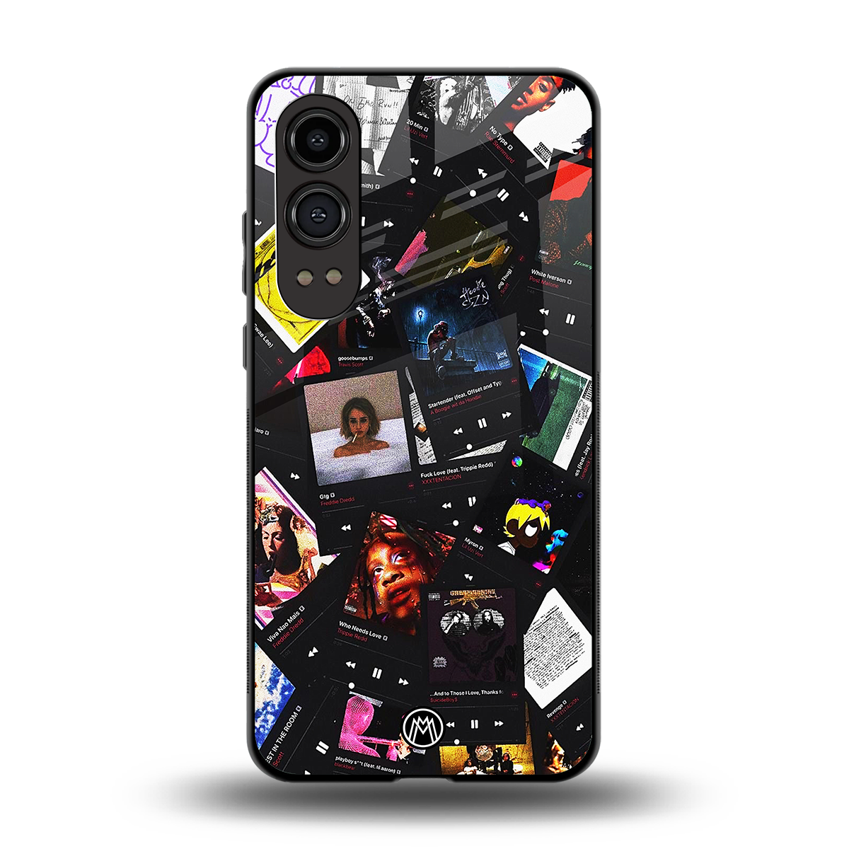 spotify and chill vibes music back phone cover | glass case for oneplus nord ce 4 lite