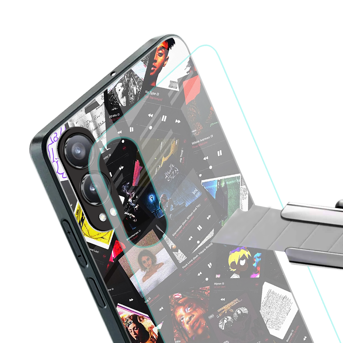 spotify and chill vibes music back phone cover | glass case for oneplus nord ce 4 lite