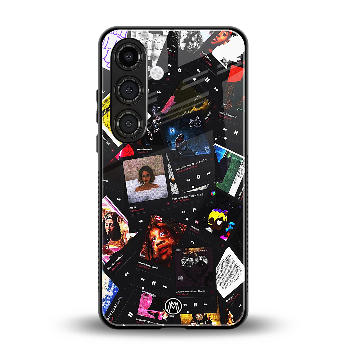 spotify and chill vibes music back phone cover | glass case for samsung galaxy s25 plus