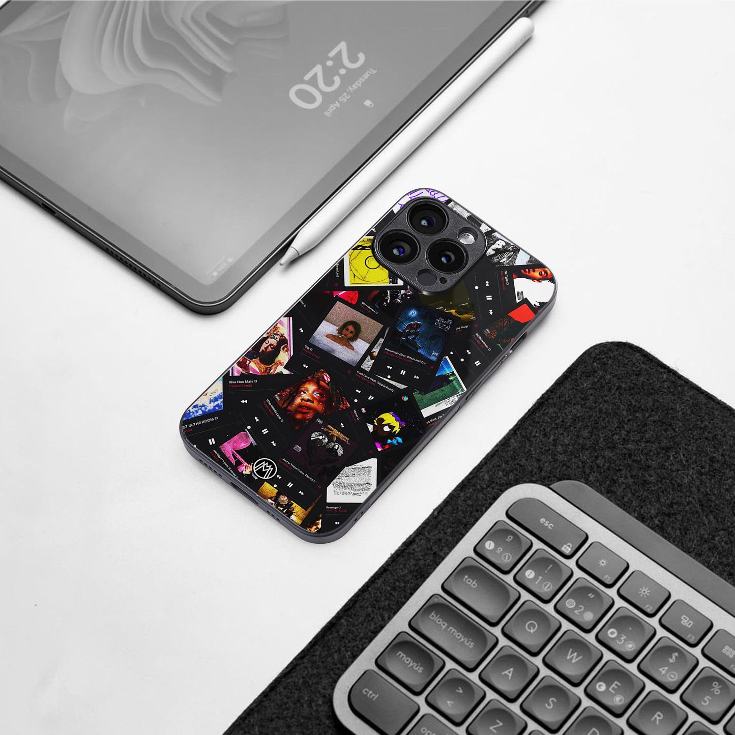 spotify and chill vibes music back phone cover | glass case for iphone 16