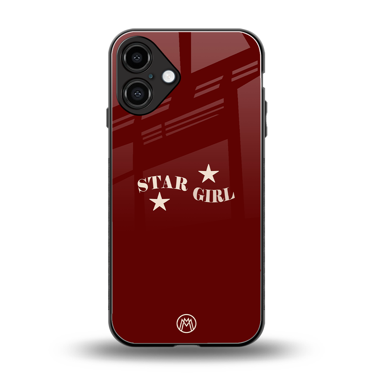 star girl back phone cover | glass case for iphone 16 plus