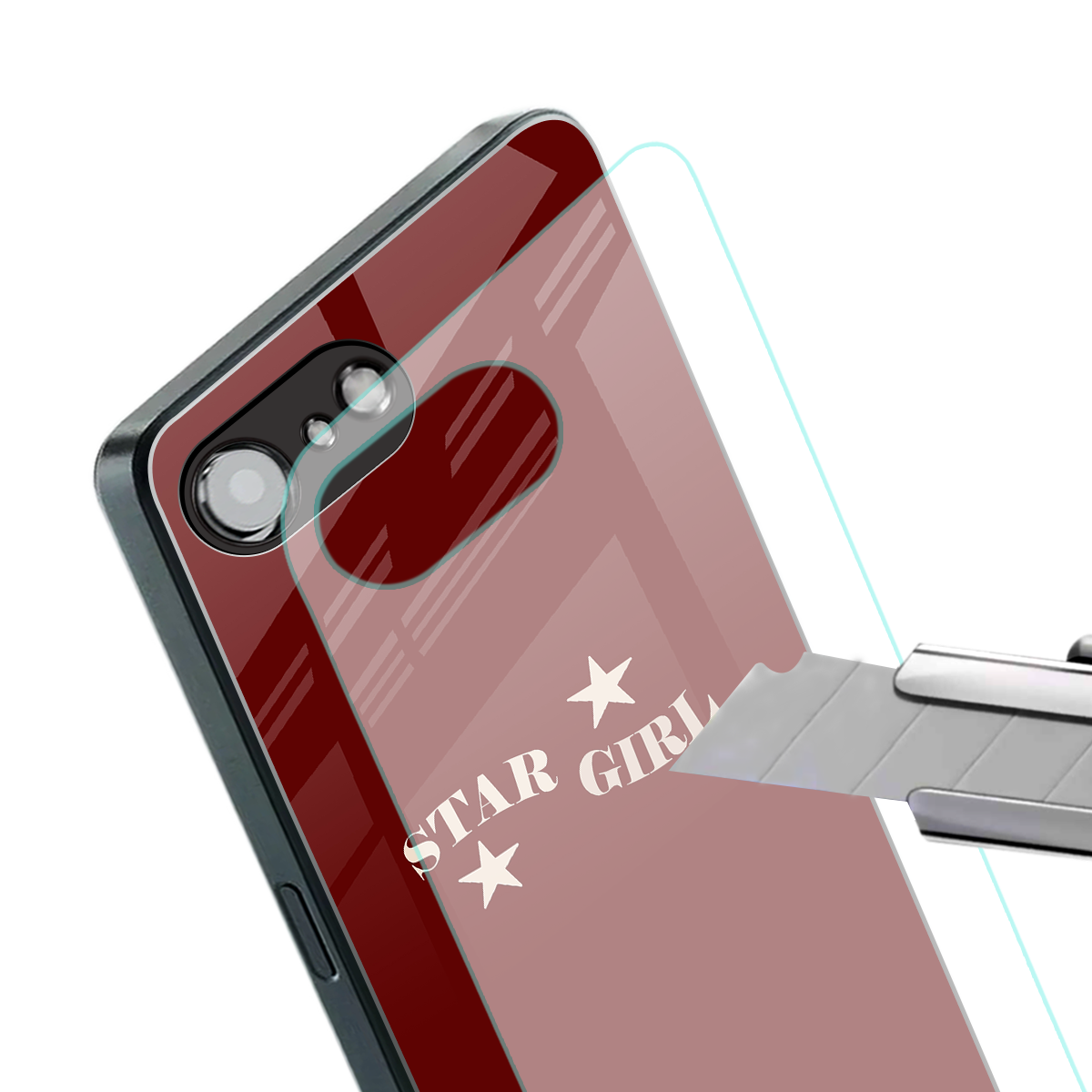 star girl back phone cover | glass case for iphone 16e